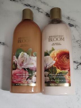 NEW Bath & Body Works 'Brightest Bloom' Full Size Shampoo + Conditioner RARE